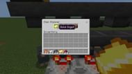 The item that needs to be sorted is placed last in the middle hopper for this Minecraft sorting machine (Image via Mojang)
